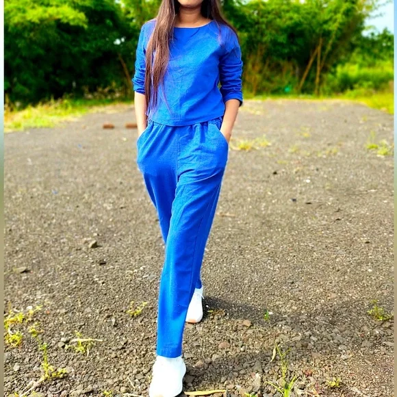 Coord set- Two piece Lace up pant set - Picture 5 of 8